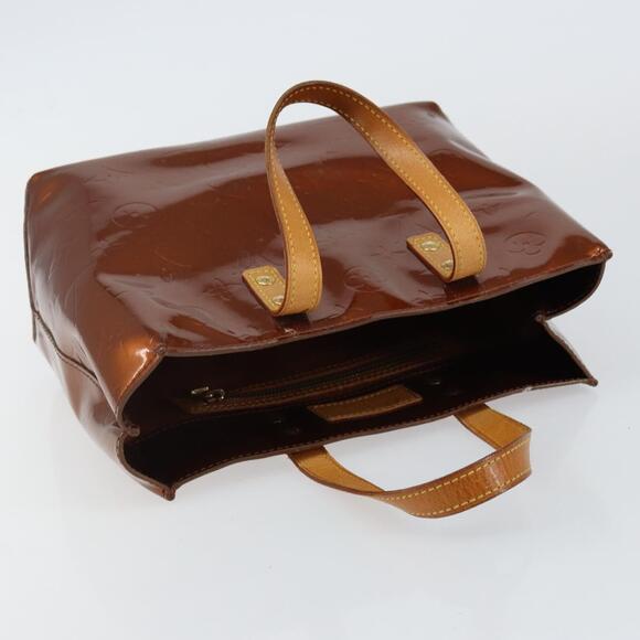 LOUIS VUITTON Monogram Vernis Reade PM Hand Bag Bronze M91146 - Picture 6 of 12